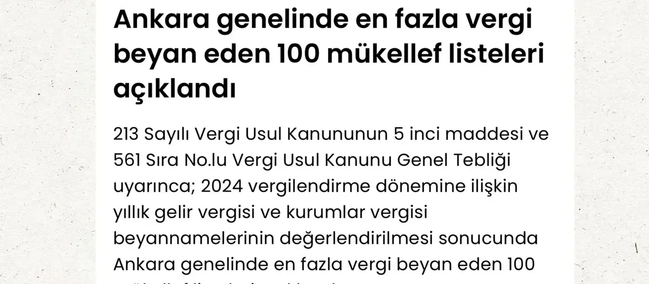 Erikel & Partners Ortaklarından Av. Sibel ÖZTÜRK, Üçüncü Defa “Ankara İli Vergi Rekortmenleri” Listesinde Yer Almıştır. 